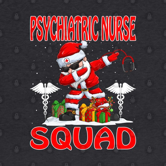 Christmas Psychiatric Nurse Squad Reindeer Pajama Dabing Santa by intelus